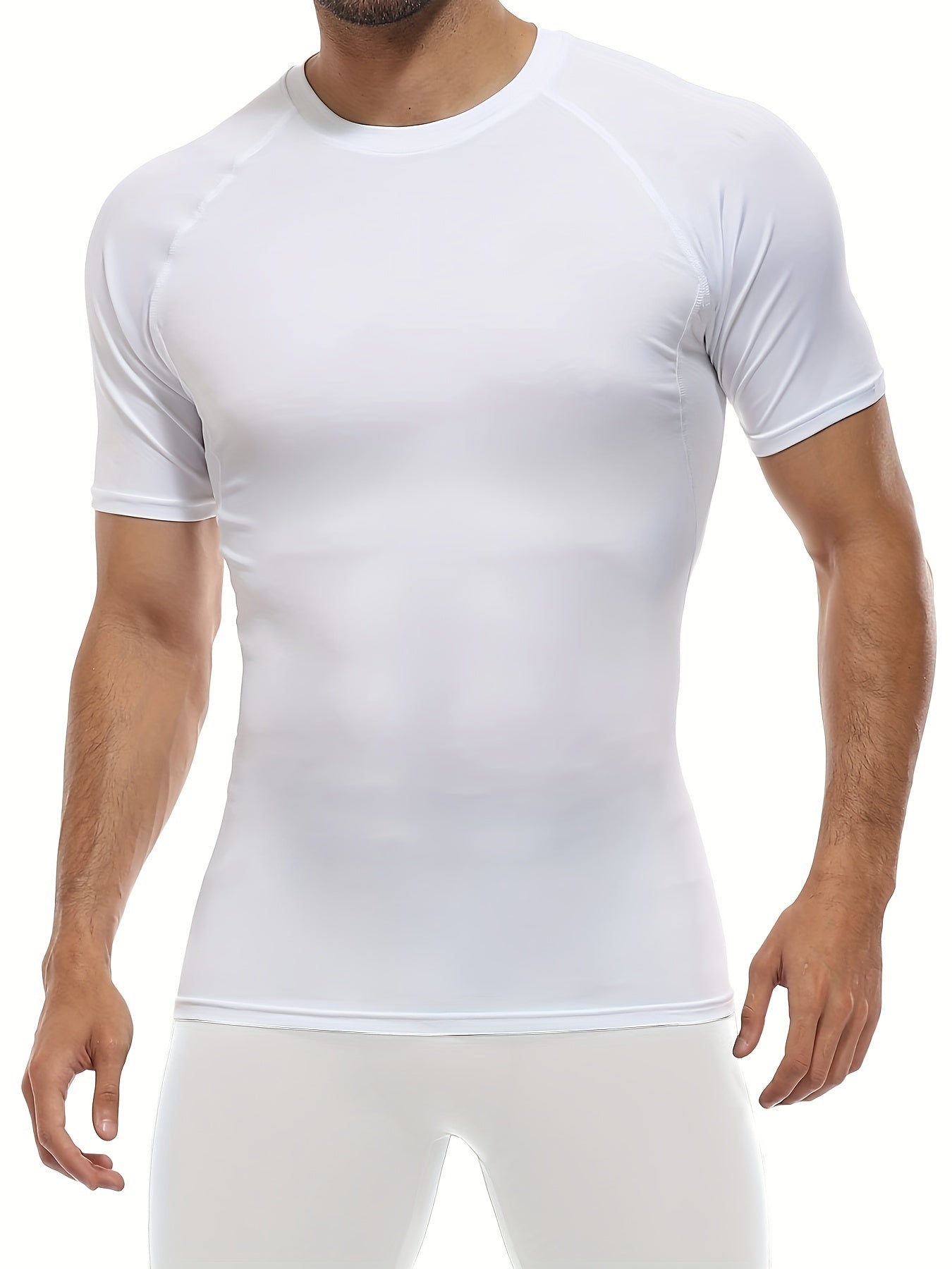 Mens Compression Workout Tshirt Set