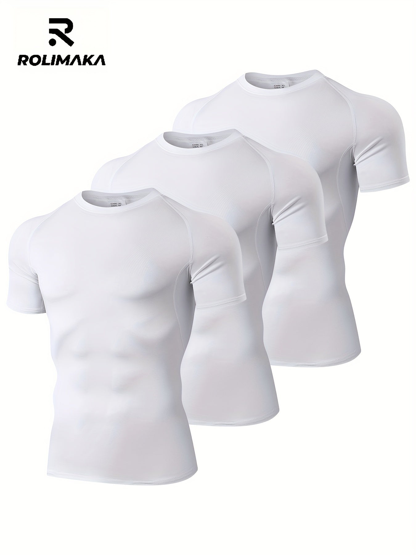 Mens Compression Workout Tshirt Set