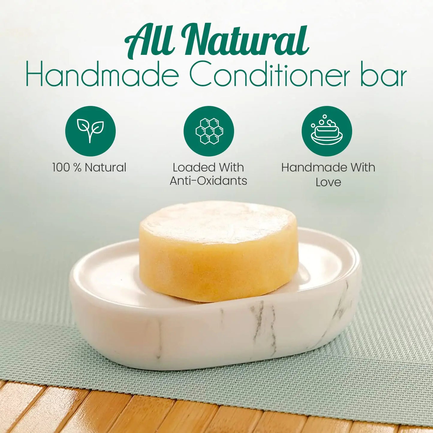 All-Natural Citrus Conditioner Bar - Eco-Friendly