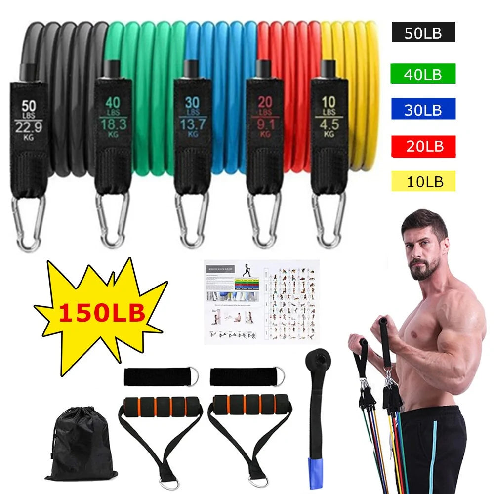 16 PC Resistance Band Set