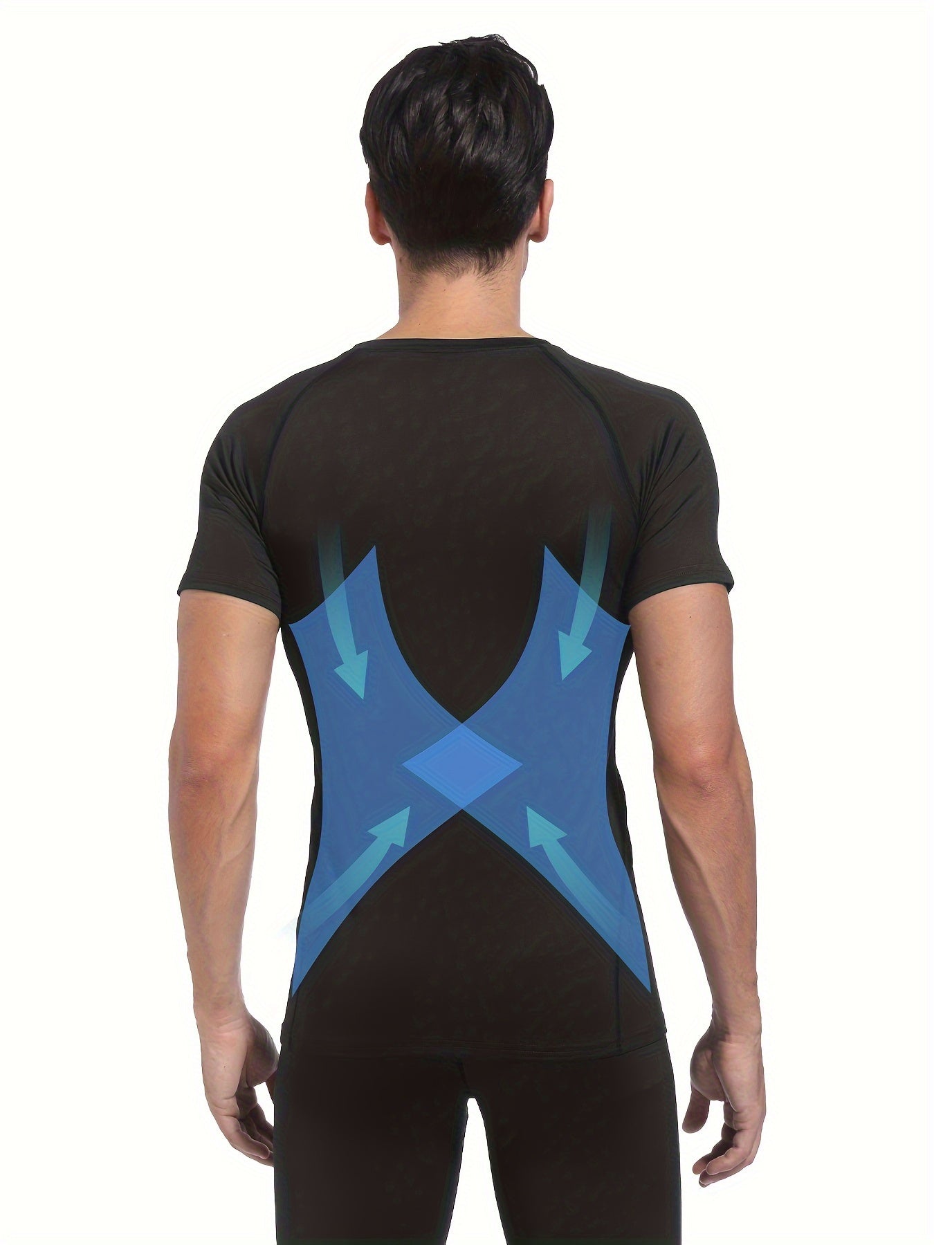 Mens Compression Workout Tshirt Set