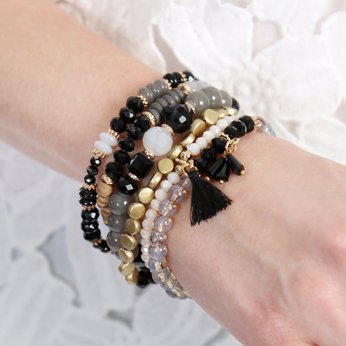 Women's Beaded Stack Bracelet