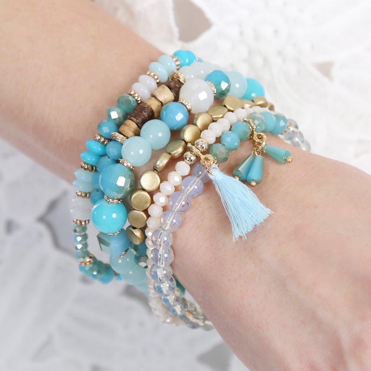 Women's Beaded Stack Bracelet