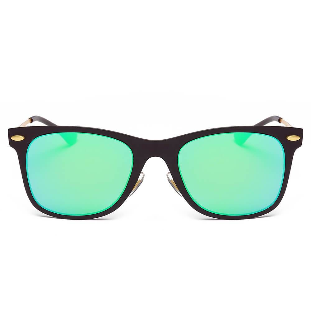 DUGALD | Classic Horn Rimmed Rectangle Fashion Sunglasses