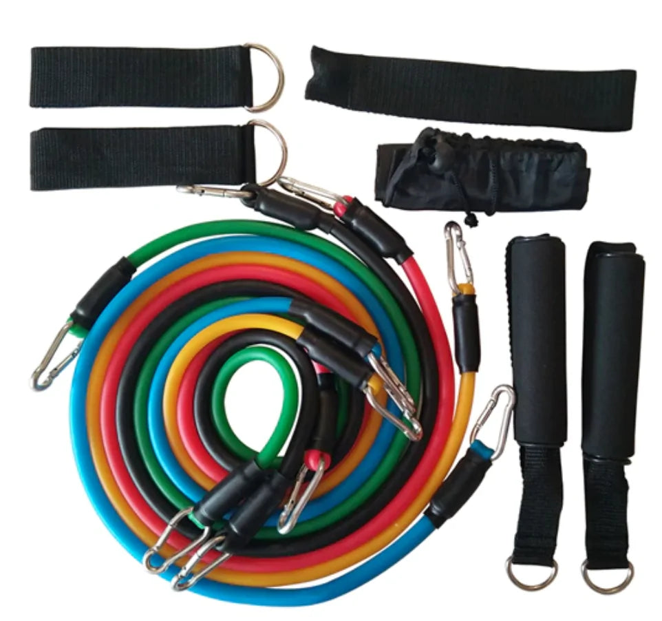 11 PC Fitness Tubes and Bands