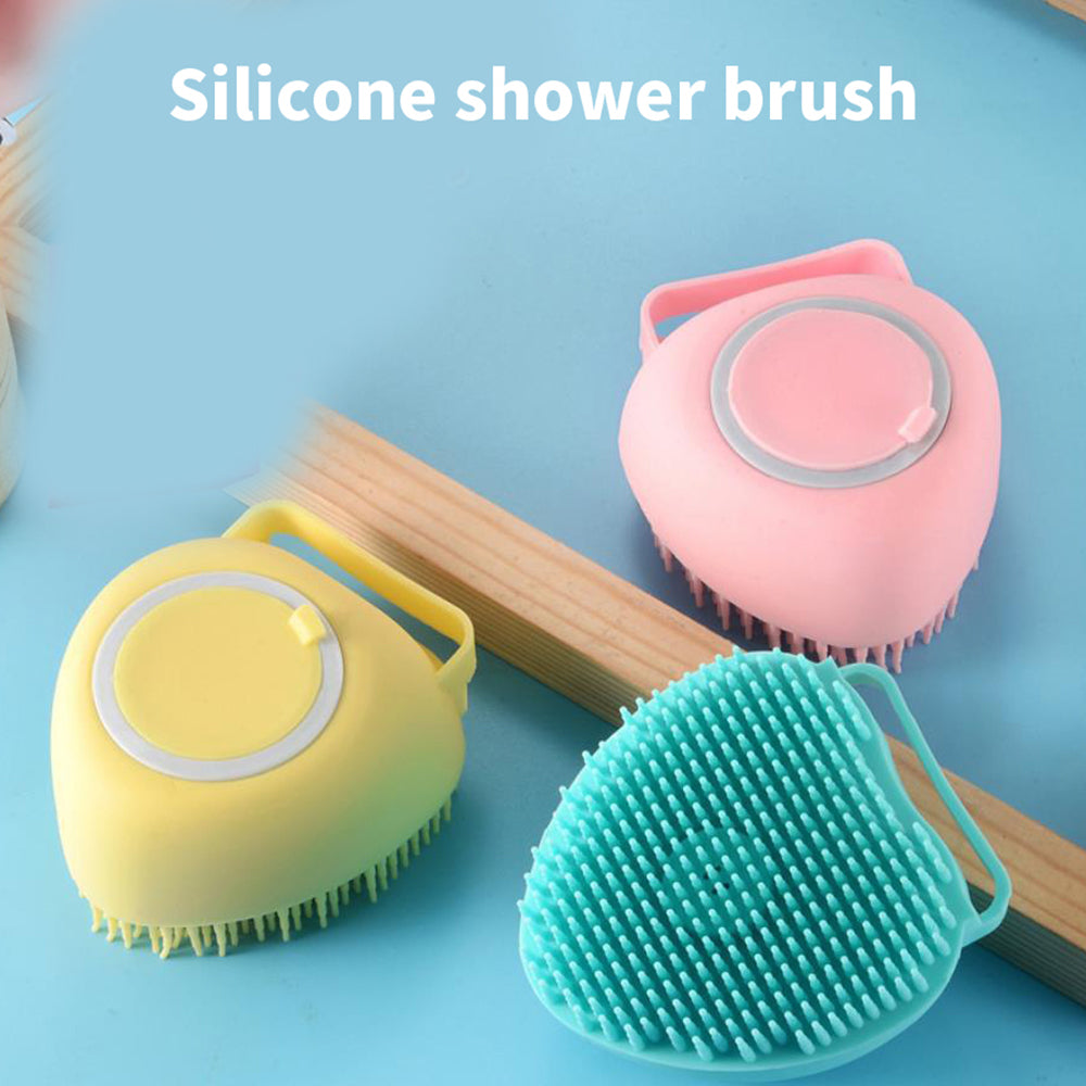 Dog Cleaning Pet Massage Shampoo Silicone Brush