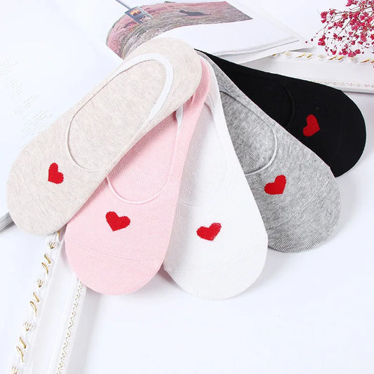 Women's Heart Invisible Socks