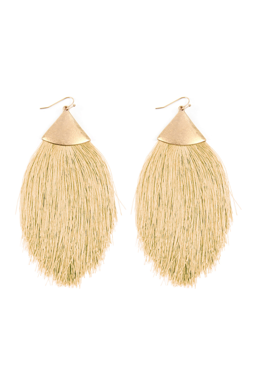 Oversized Tassel Drop Earrings