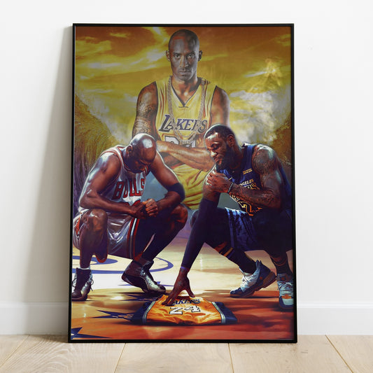 Jordan Kobe Lebron Wall Art