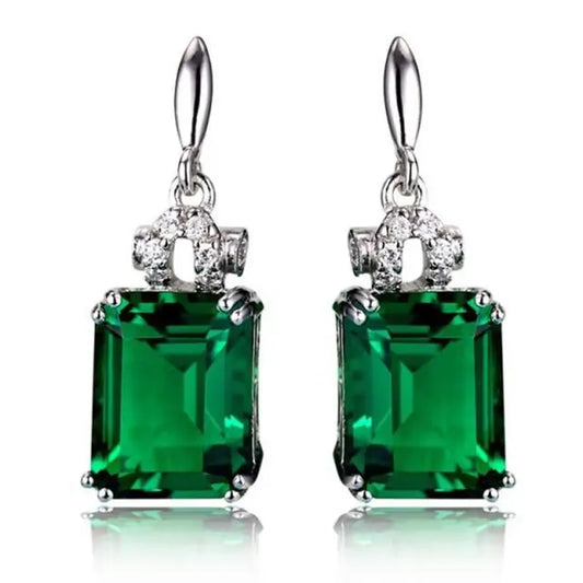 Emerald Earrings Set