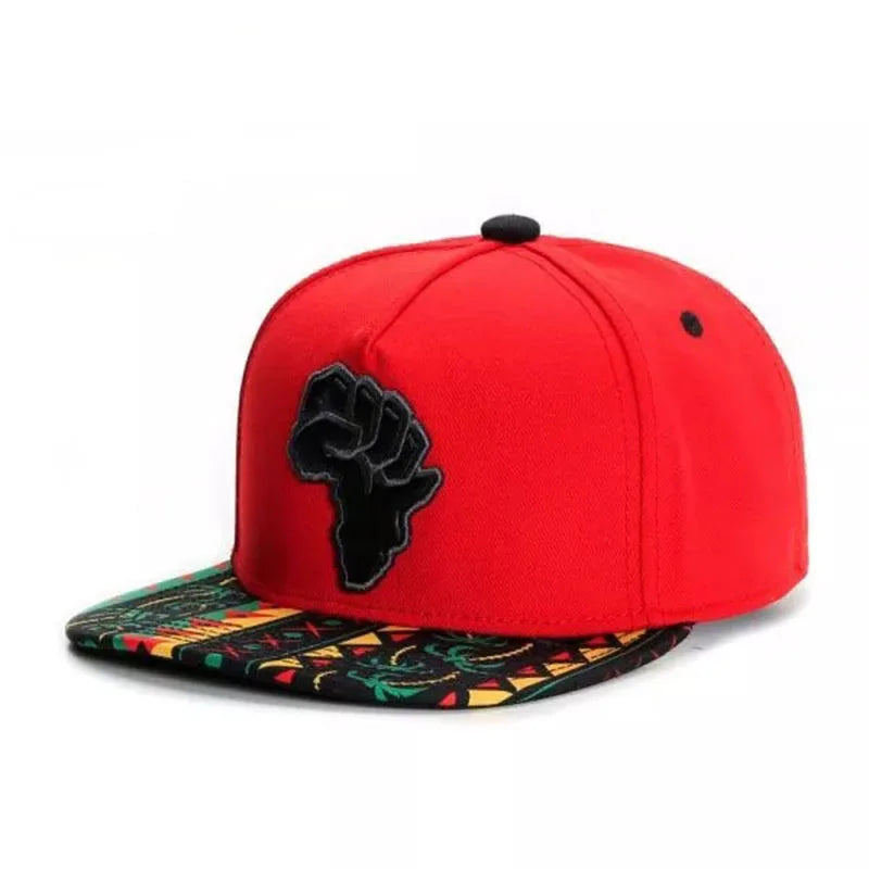 BROOKLYN Faux Suede Hip Hop Red Snapback