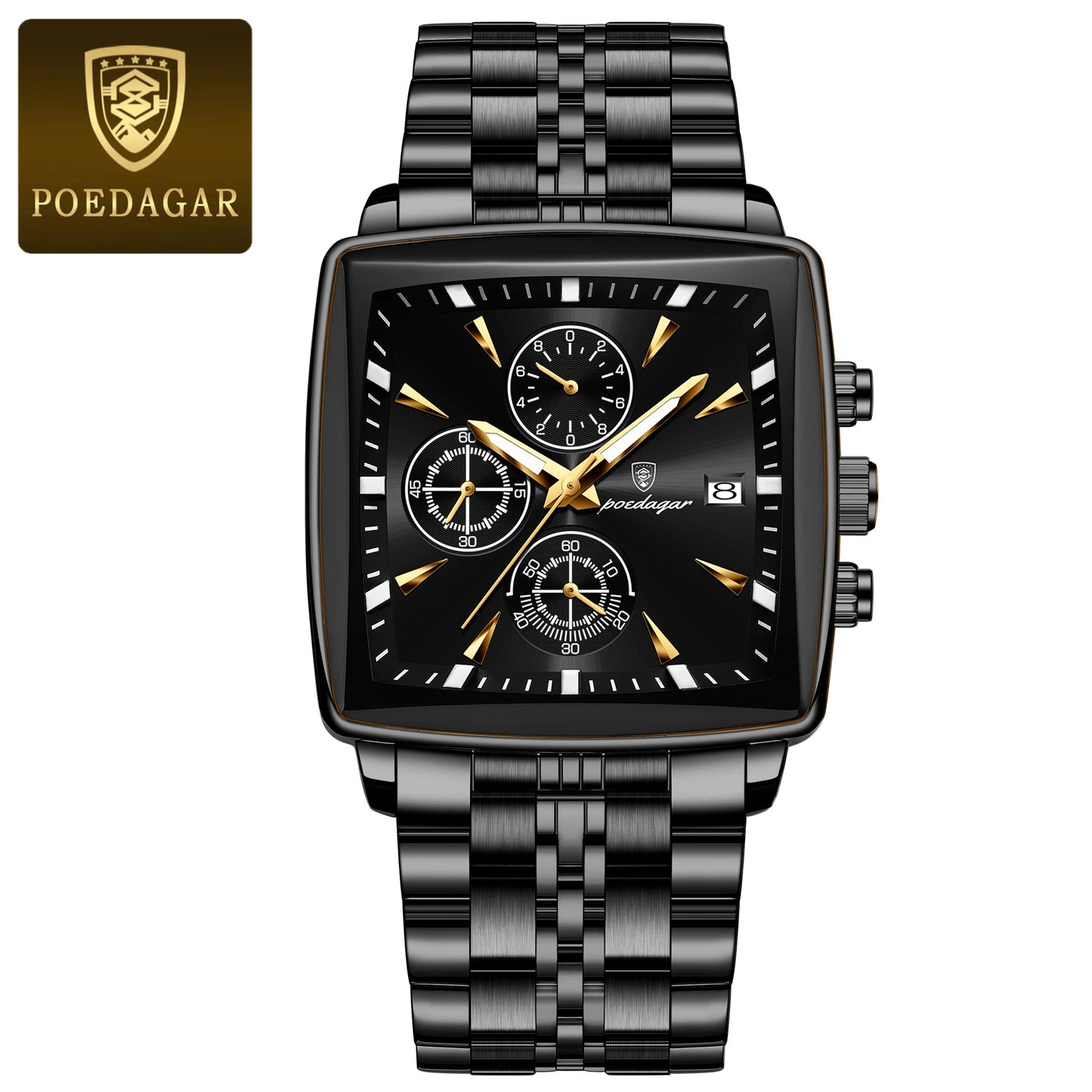 Men's Waterproof Luxury Square Sport Watch