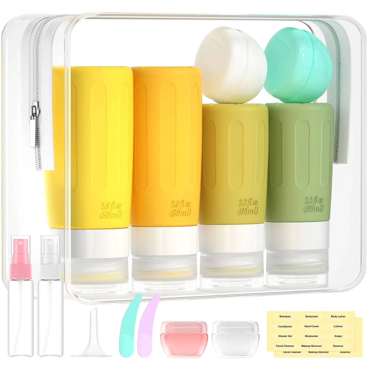 16 Pack Travel Bottles Set for Toiletries