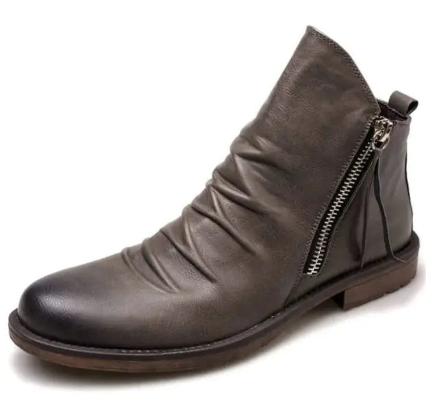 Men's Zipper Boots