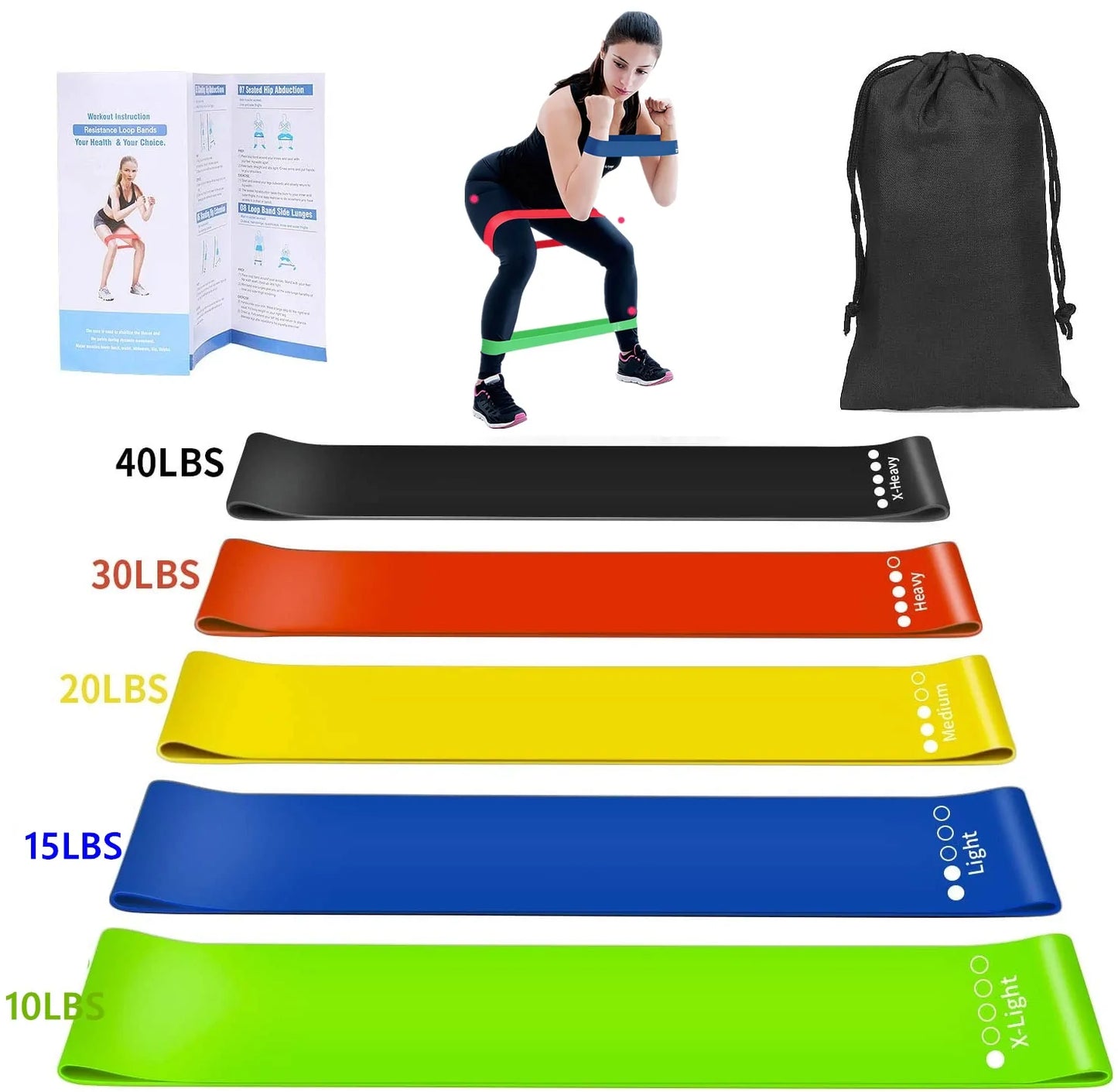 16 PC Resistance Band Set