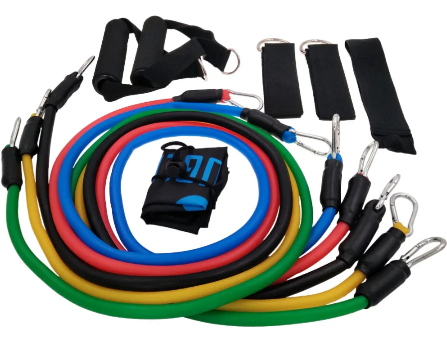 11 PC Fitness Tubes and Bands