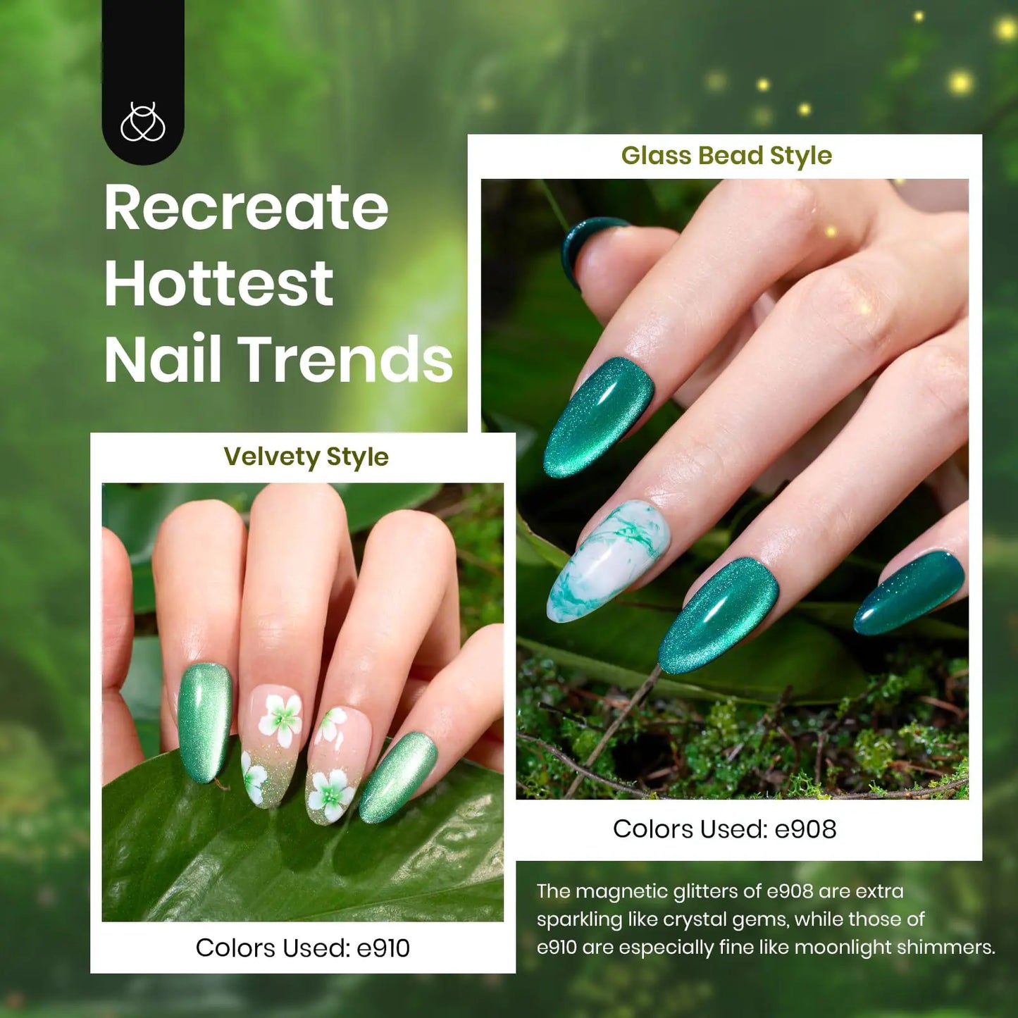 Beetles Green Gel Nail Polish Set