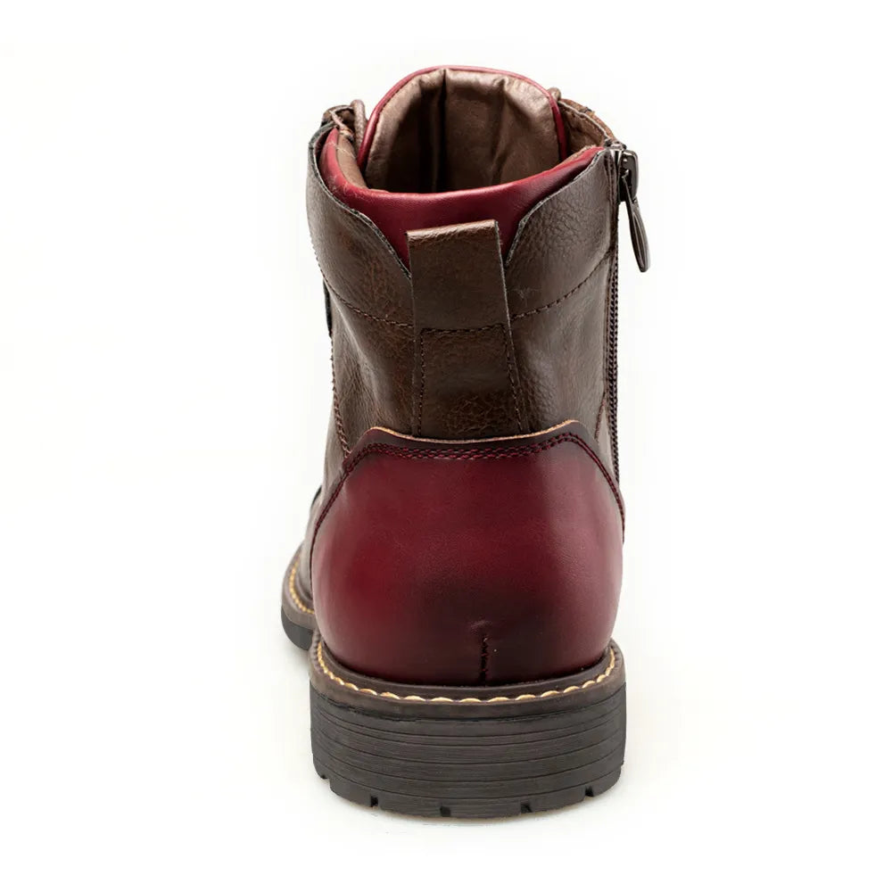 Men's Leather Fashion Zipper Boots