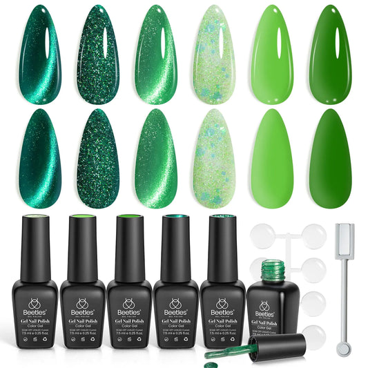 Beetles Green Gel Nail Polish Set