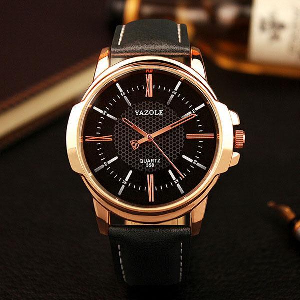 Men's Rose Gold Quartz Watch