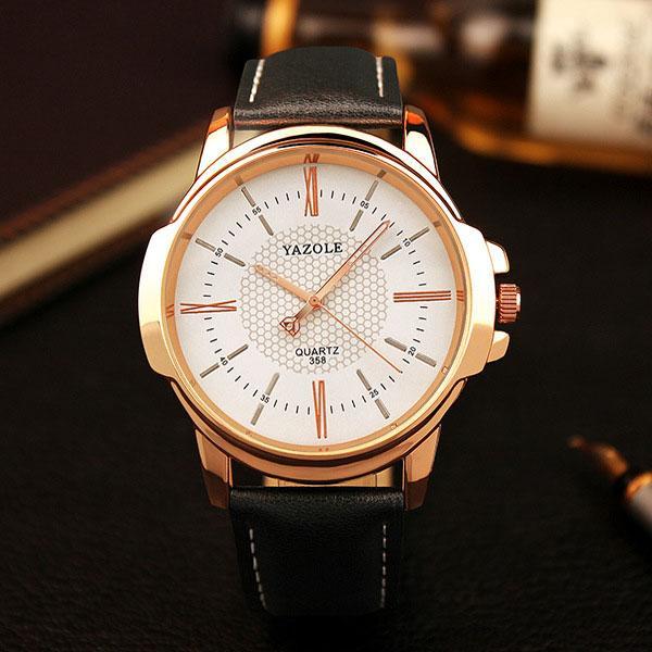 Men's Rose Gold Quartz Watch