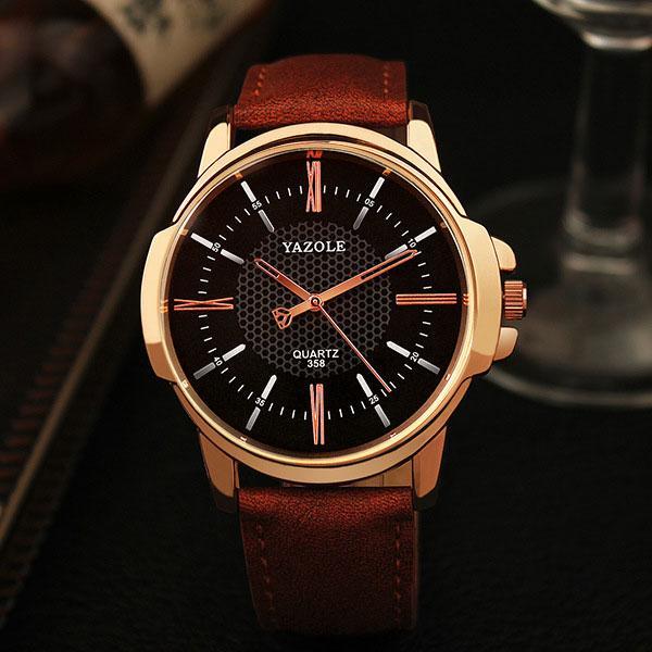 Men's Rose Gold Quartz Watch