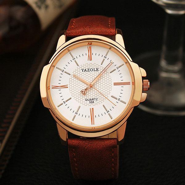 Men's Rose Gold Quartz Watch