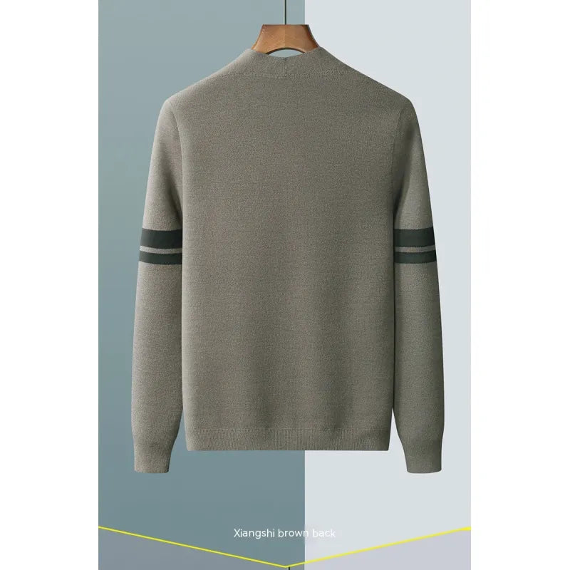 Men's V-neck Casual Wool Knitted Sweater Coat