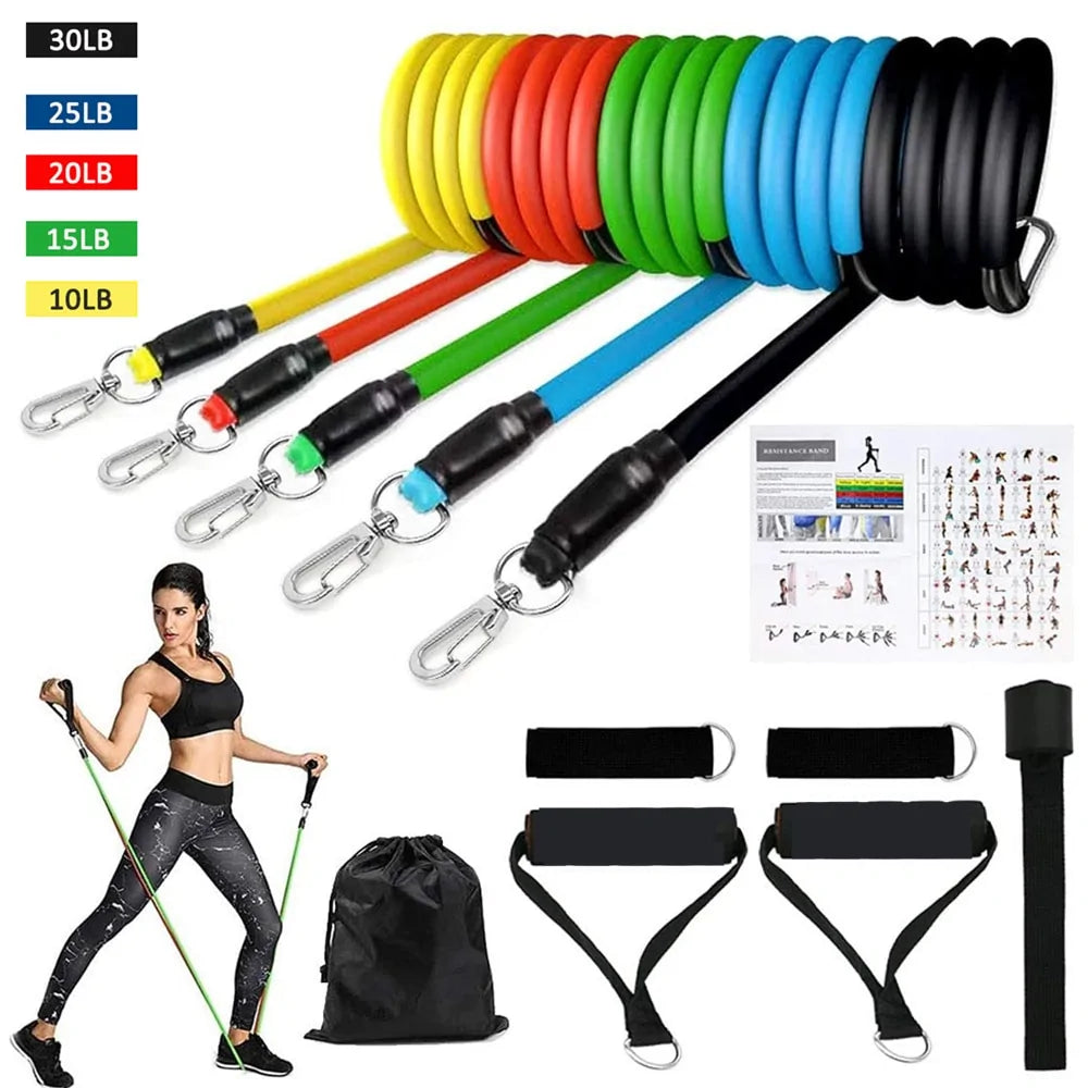 16 PC Resistance Band Set