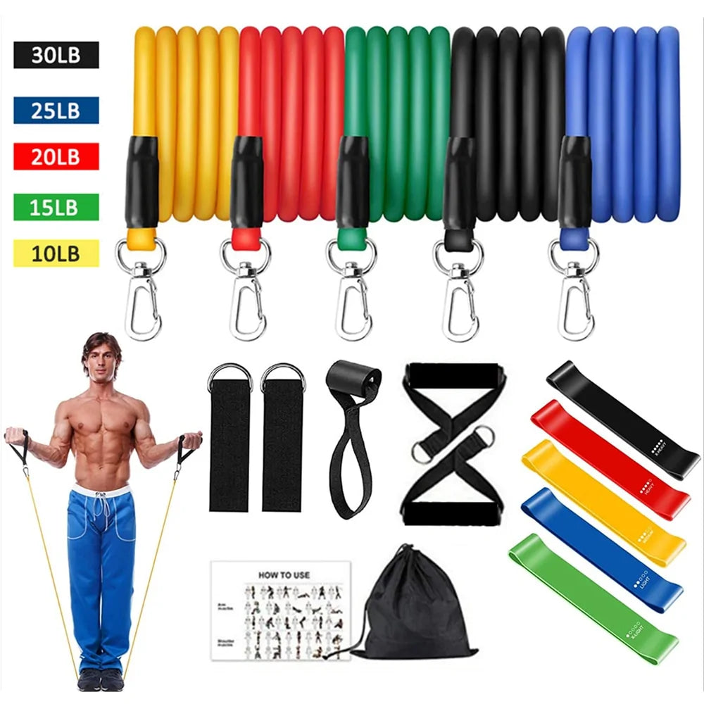 16 PC Resistance Band Set